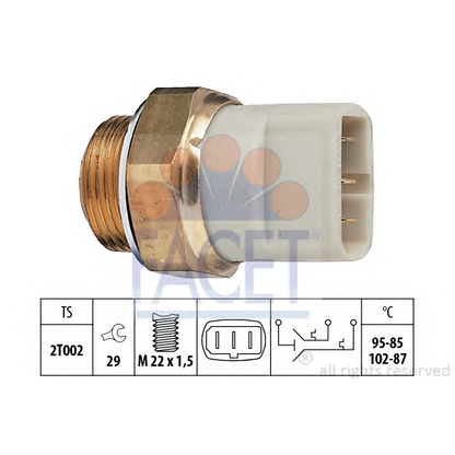 Foto Termocontatto, Ventola radiatore FACET 75605