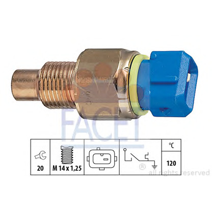 Foto Termocontatto, Spia segnalazione refrigerante FACET 74131