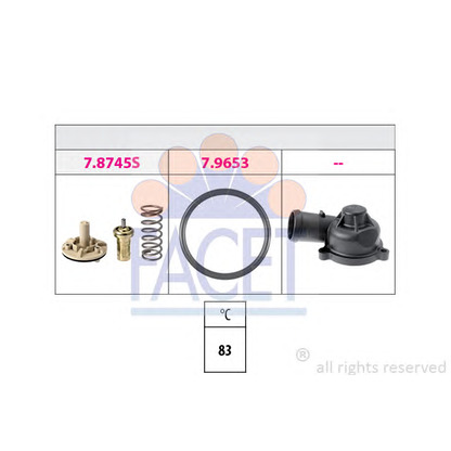 Foto Termostato, refrigerante FACET 78745K