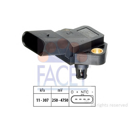 Photo Sensor, intake manifold pressure FACET 103075