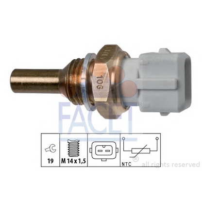 Foto Sensor, temperatura del refrigerante FACET 73126