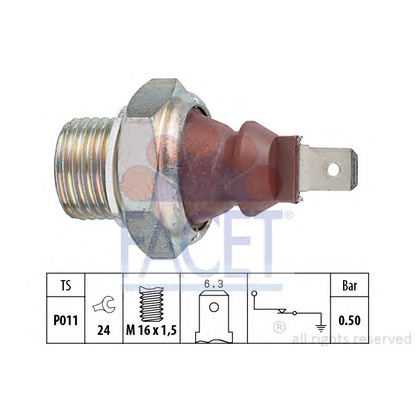 Foto Interruttore a pressione olio FACET 70124