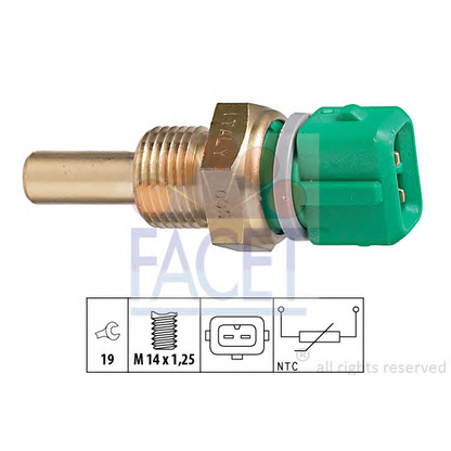 Foto Sensor, temperatura del refrigerante FACET 73204