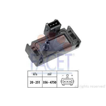 Photo Sensor, intake manifold pressure FACET 103006