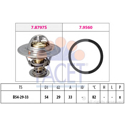 Photo Thermostat, coolant FACET 78797