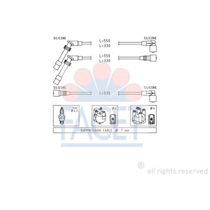 Foto Kit cavi accensione FACET 49532