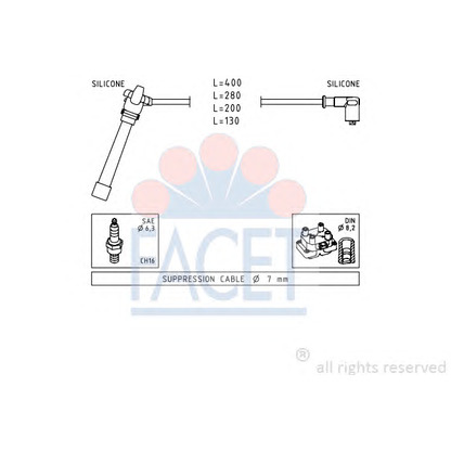 Foto Kit cavi accensione FACET 49504