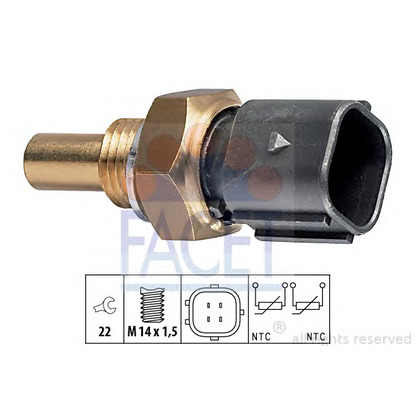 Photo Sensor, coolant temperature FACET 73316