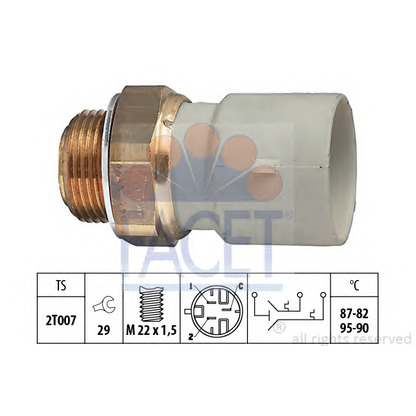 Foto Termocontatto, Ventola radiatore FACET 75645