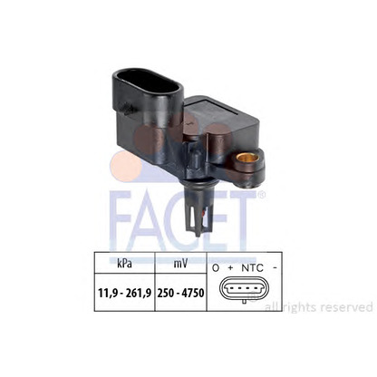 Photo Sensor, intake manifold pressure FACET 103245