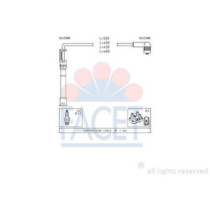 Foto Juego de cables de encendido FACET 49681