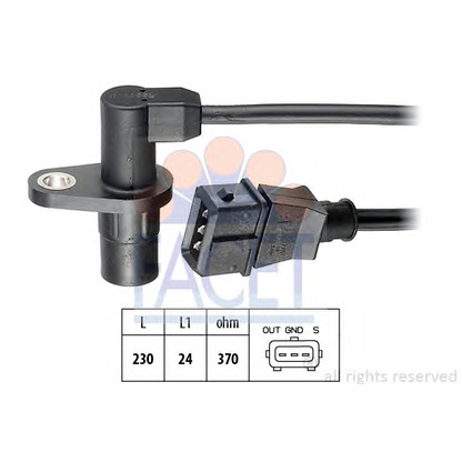 Photo Sensor, crankshaft pulse FACET 90044