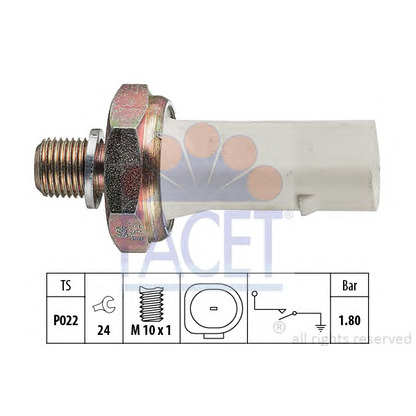 Foto Sensor, presión de aceite FACET 70136