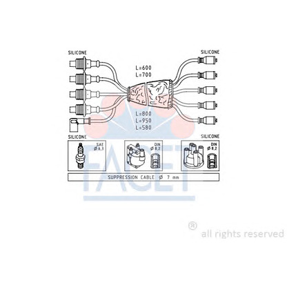 Foto Zündleitungssatz FACET 48747