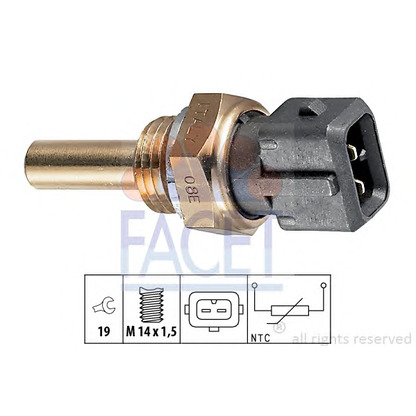 Foto Sensor, temperatura del refrigerante FACET 73176