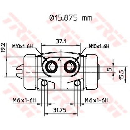 Photo Wheel Brake Cylinder TRW BWB144