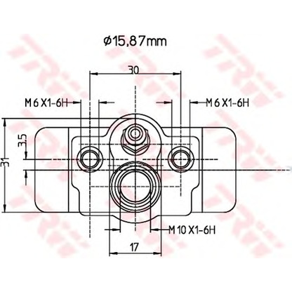 Photo Wheel Brake Cylinder TRW BWB174