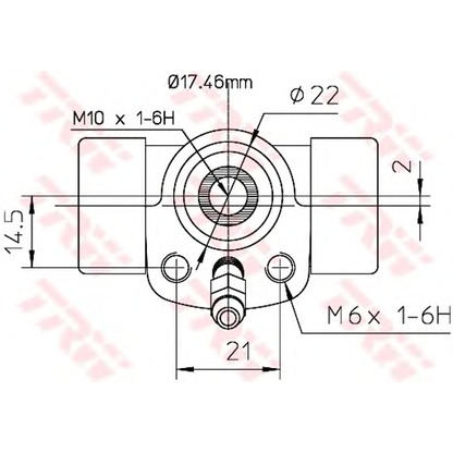 Zdjęcie Cylinderek hamulcowy TRW BWC107