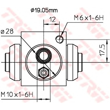 Zdjęcie Cylinderek hamulcowy TRW BWD119A