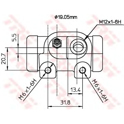 Photo Wheel Brake Cylinder TRW BWD181