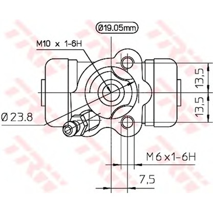 Zdjęcie Cylinderek hamulcowy TRW BWD266