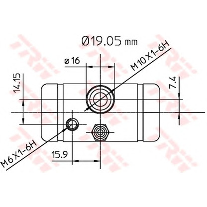 Photo Wheel Brake Cylinder TRW BWD291