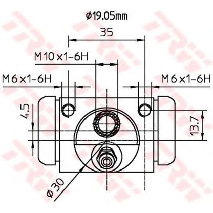 Photo Wheel Brake Cylinder TRW BWD314