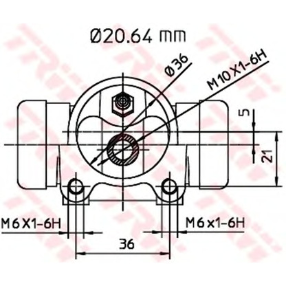 Zdjęcie Cylinderek hamulcowy TRW BWF112