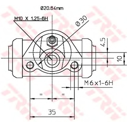 Zdjęcie Cylinderek hamulcowy TRW BWF144