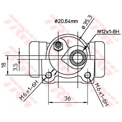 Photo Wheel Brake Cylinder TRW BWF167