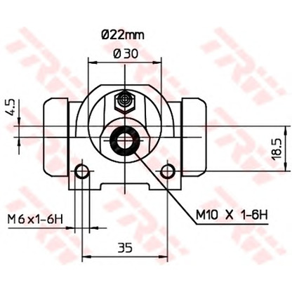 Photo Wheel Brake Cylinder TRW BWF253