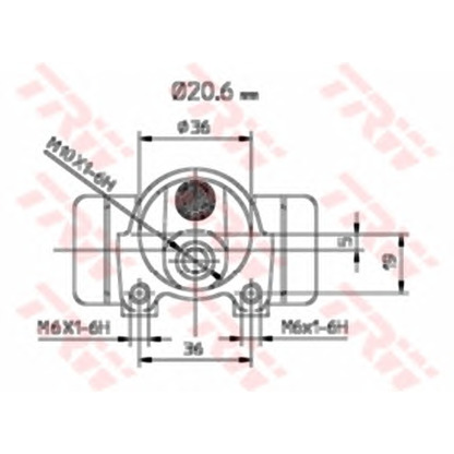 Zdjęcie Cylinderek hamulcowy TRW BWF265