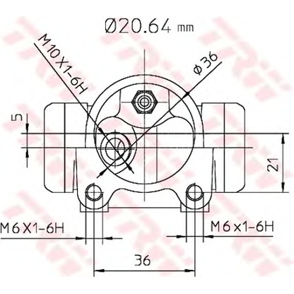 Photo Wheel Brake Cylinder TRW BWF282