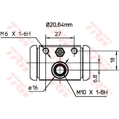 Photo Wheel Brake Cylinder TRW BWF307