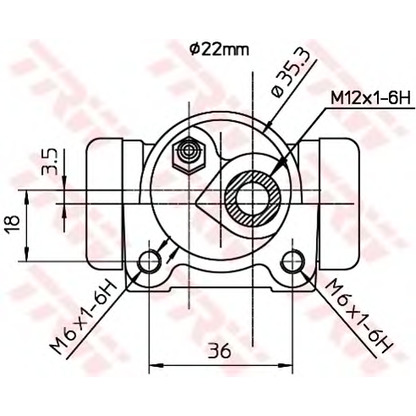 Photo Cylindre de roue TRW BWH115