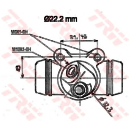 Photo Wheel Brake Cylinder TRW BWH137