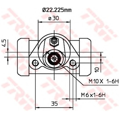 Photo Wheel Brake Cylinder TRW BWH185