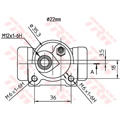 Foto Radbremszylinder TRW BWH187