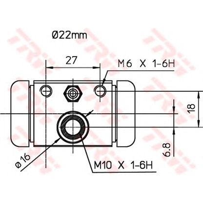 Photo Wheel Brake Cylinder TRW BWH394