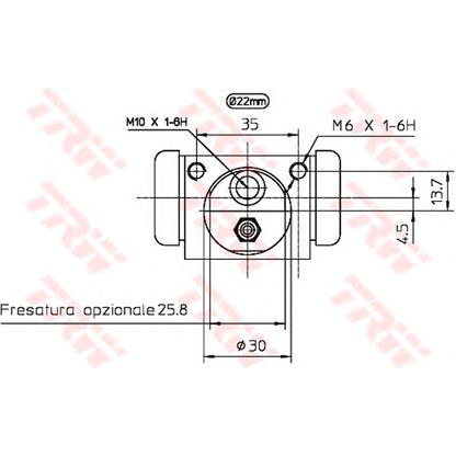 Photo Wheel Brake Cylinder TRW BWH397