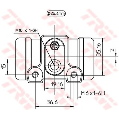 Photo Wheel Brake Cylinder TRW BWL201