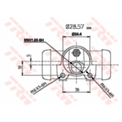 Photo Wheel Brake Cylinder TRW BWN128