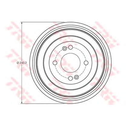 Photo Brake Drum TRW DB4422