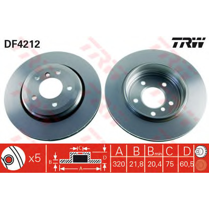 Photo Brake Disc TRW DF4212