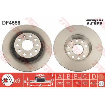 Foto Disco de freno TRW DF4558