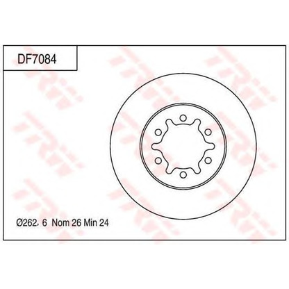 Foto Disco de freno TRW DF7084