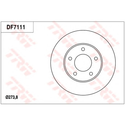 Foto Disco  freno TRW DF7111