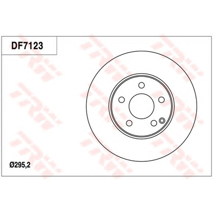 Foto Disco  freno TRW DF7123