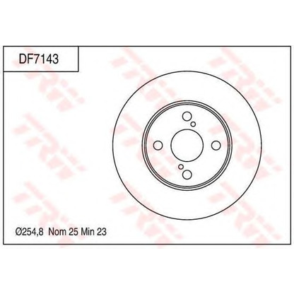 Фото Тормозной диск TRW DF7143