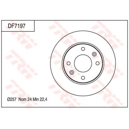 Photo Brake Disc TRW DF7197